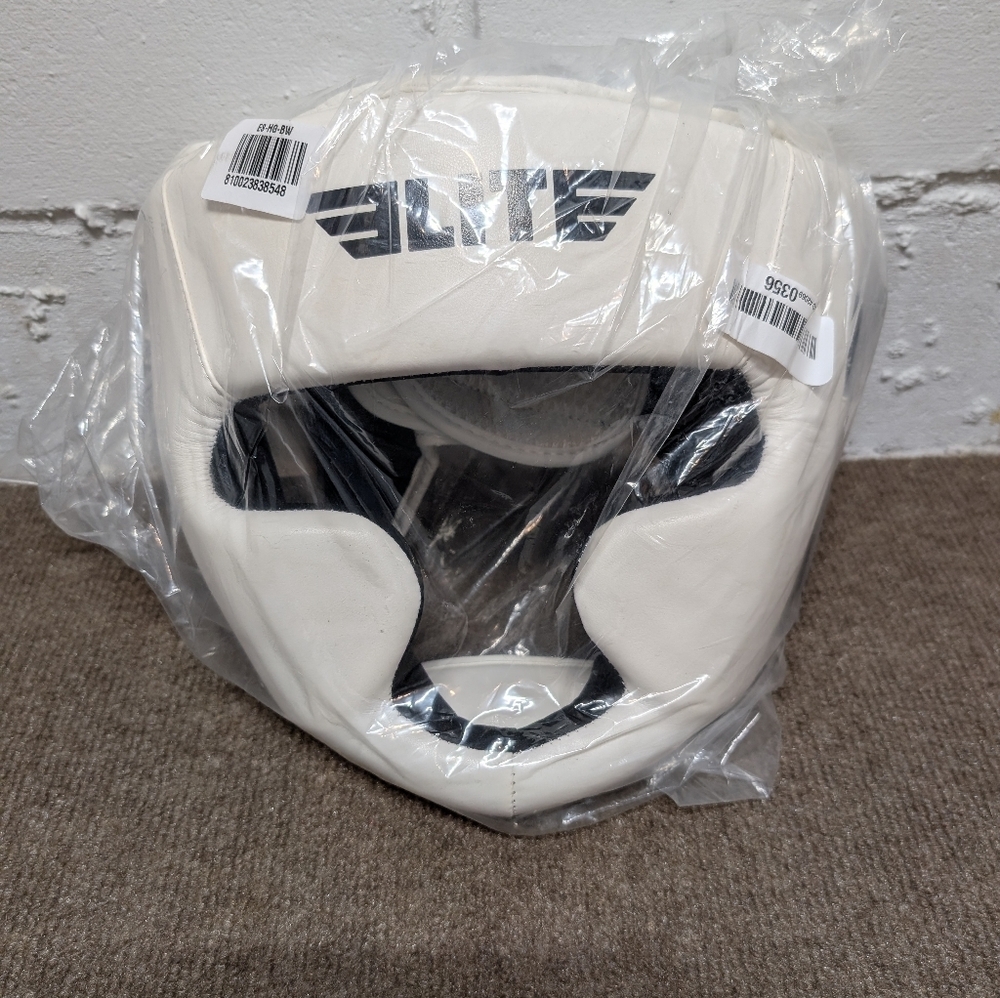 Elite Sports White Boxing Headgear Sparring Safety New in Package